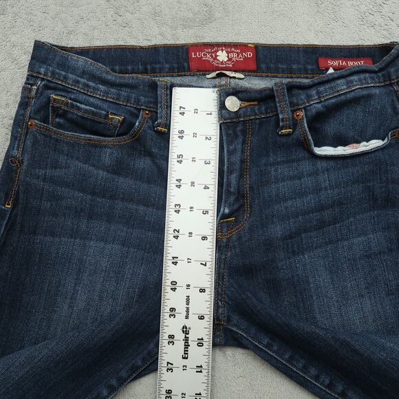 Lucky Brand Women's Boot Cut Jeans - Dark Blue - Picture 8 of 16